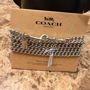 NWT Coach Silver Tone Chain Purse Strap Shoulder Crossbody Replacement Metal